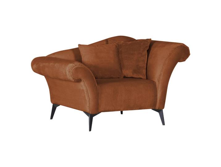 Sessel, Kupferfarben, Metall, Füllung: Polyester, 138x83x85 cm, Stoffauswahl, Wohnzimmer, Sessel, Sessel