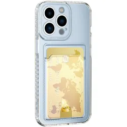 Schutzhülle für iPhone 13 Pro Kamera Case Handyhülle Cover Tasche Transparent Smartphone Bumper (Kartensteckplatz-Kreditkarte-Geldscheine)