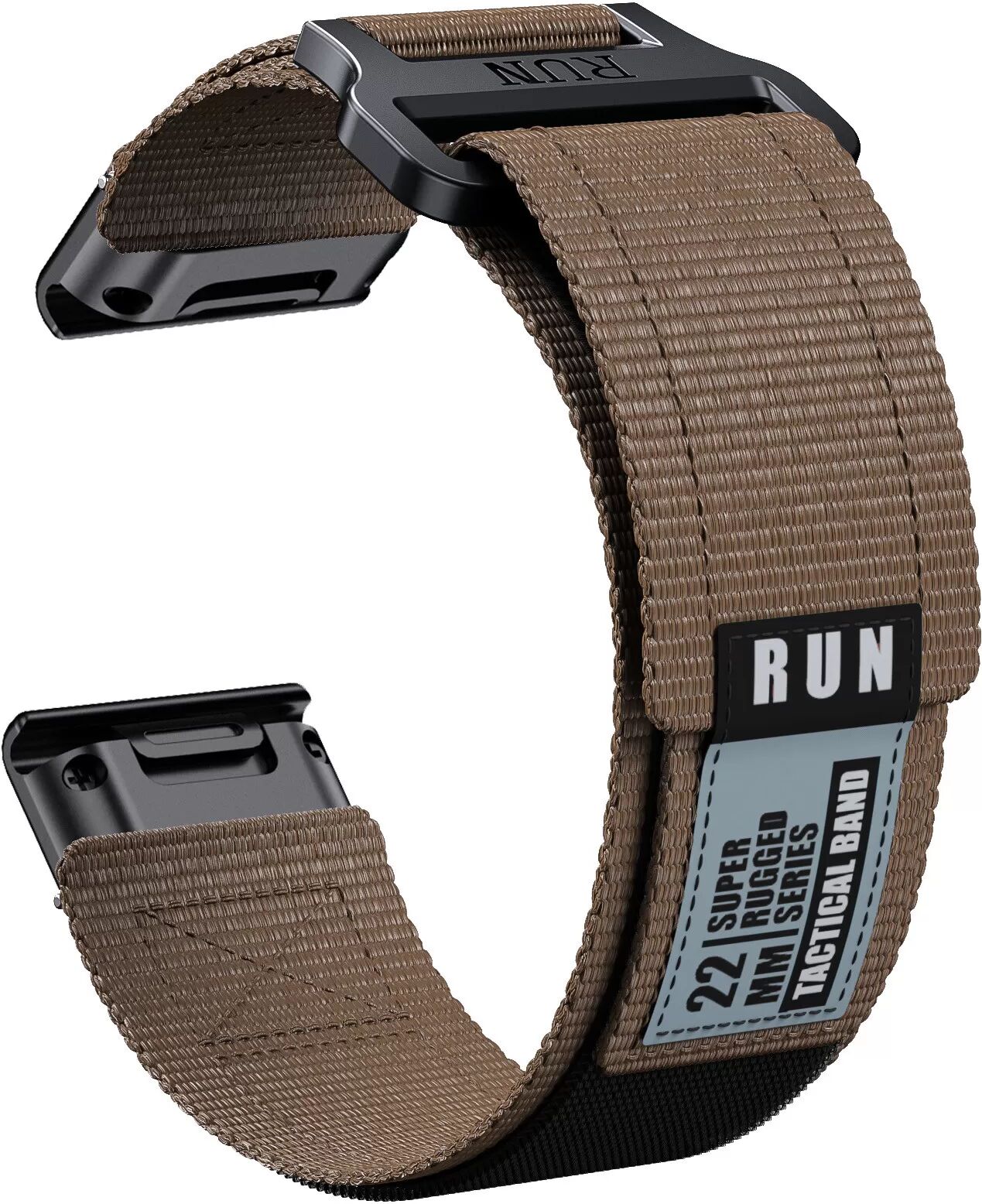 INF Garmin Fenix 8 Nylon-Webarmband Braun 22 mm