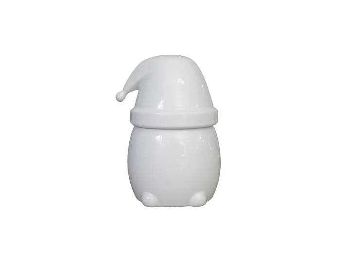 DBKD Pot avec couvercle Eating Santa Petit Shiny white