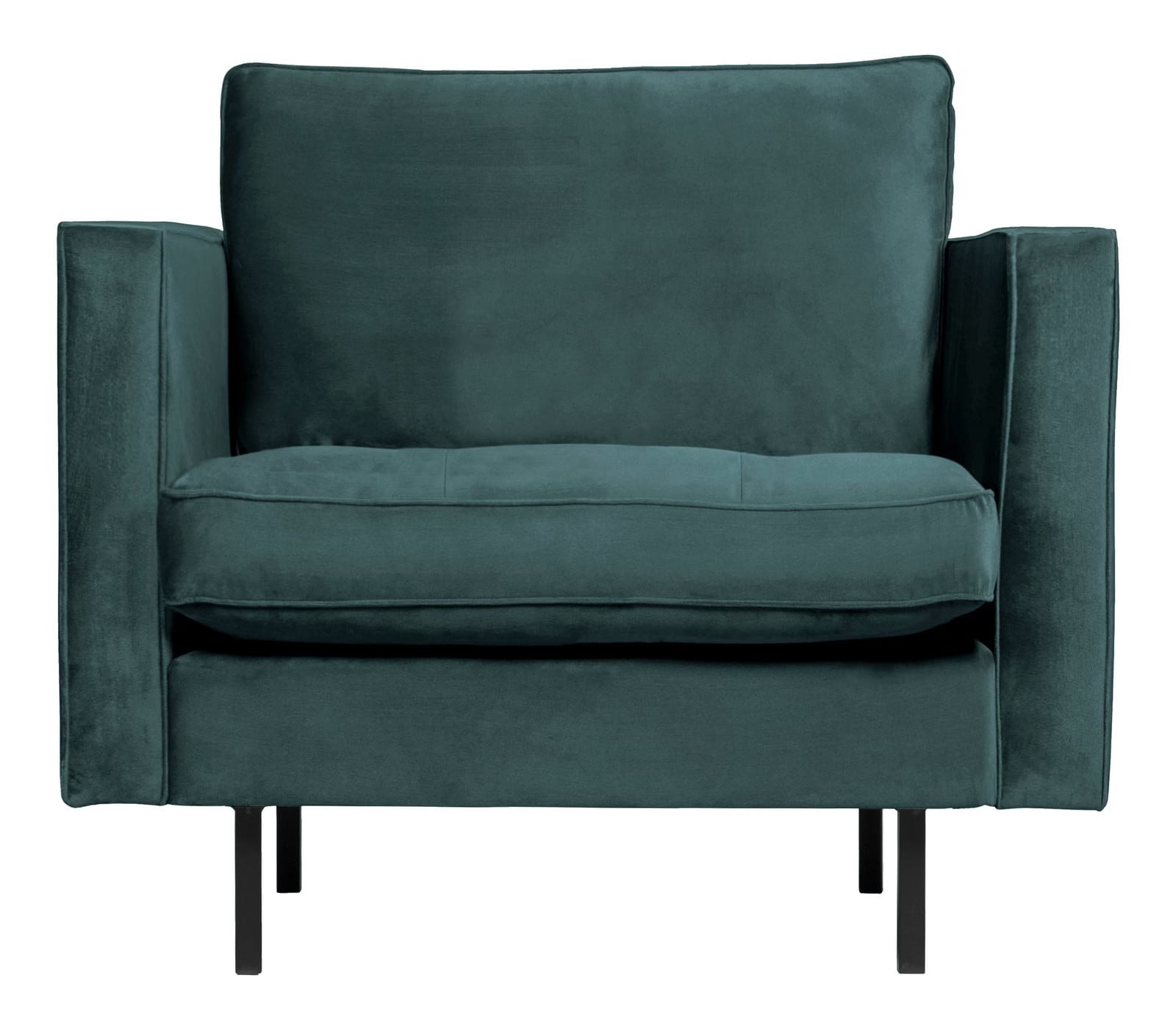 WOOOD Fauteuil Rodeo Velvet - Teal - BePureHome