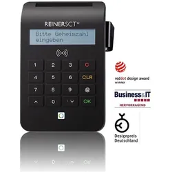 ReinerSCT REINER SCT cyberJack RFID komfort USB-C (USB 2.0, USB-C), Speicherkartenlesegerät, Schwarz