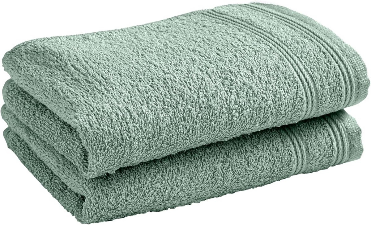 Gastendoekjes Set Mintgroen - Badkamer Textiel voor het Drogen van Handen - 30 x 50 cm