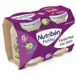Nutriben Nutribén Potito Cena Bipack Verduritas Con Pavo 2x 190g