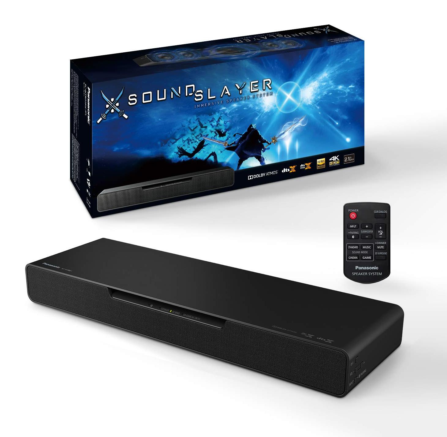 Panasonic SC-HTB01EG, 2.1 Kanäle, 80 W, Dolby Digital, Dolby Digital Plus, Dolby TrueHD, DTS, DTS-HD, DTS-HD Master Audio, Dolby Atmos,..., Spiel, Voice, Standard, Musik, 50 W, 7,87 cm (3.1")