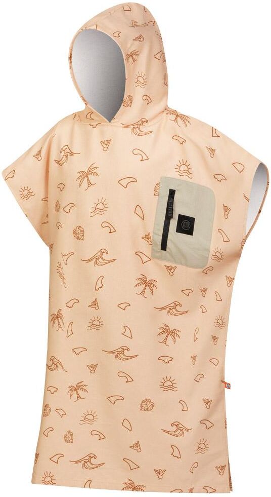 After Essentials  - Tech Pocket Series Poncho Fins Print - Poncho de bain