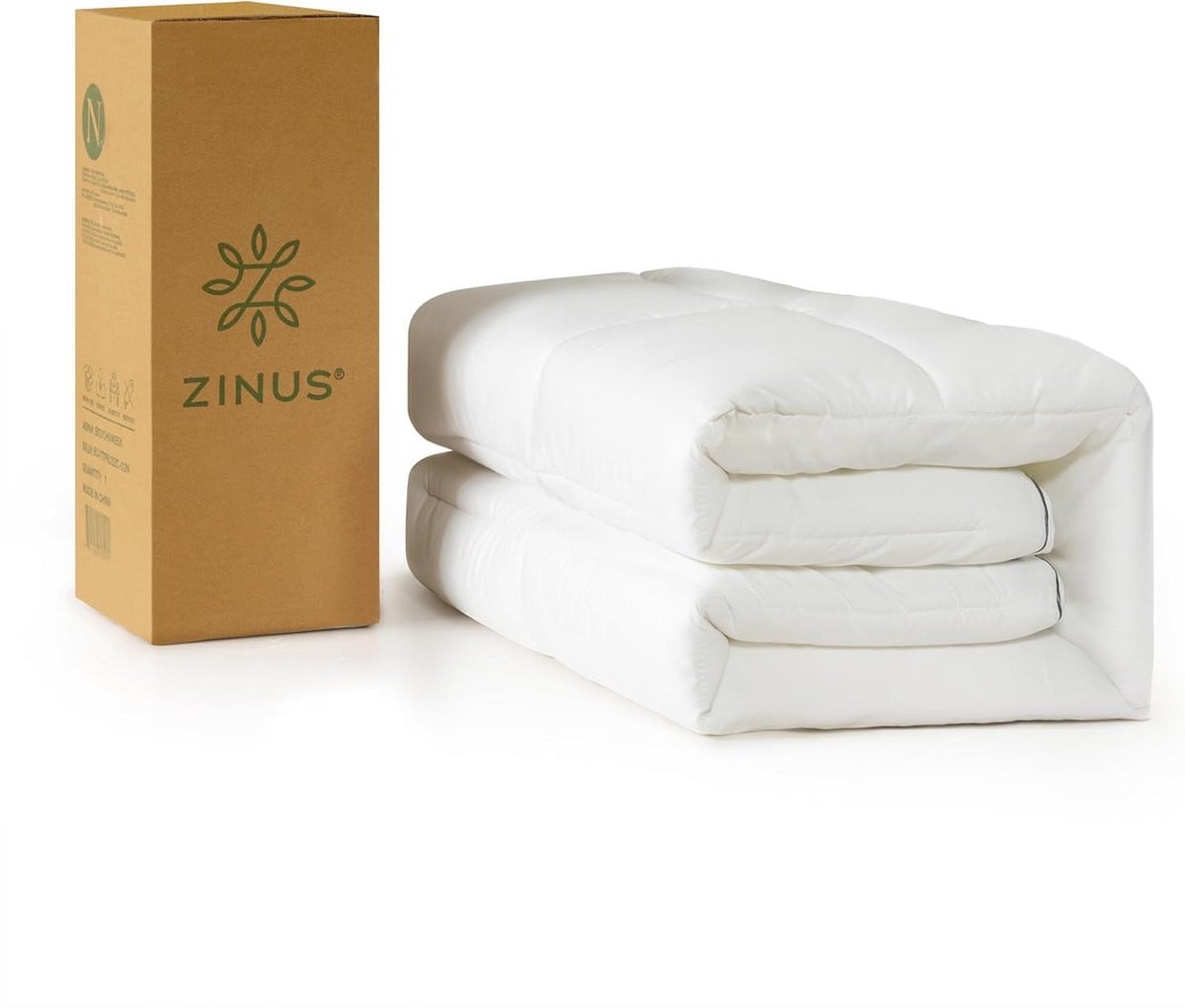 Merkloos Traagschuim Matras Topper Wit 90x190 cm