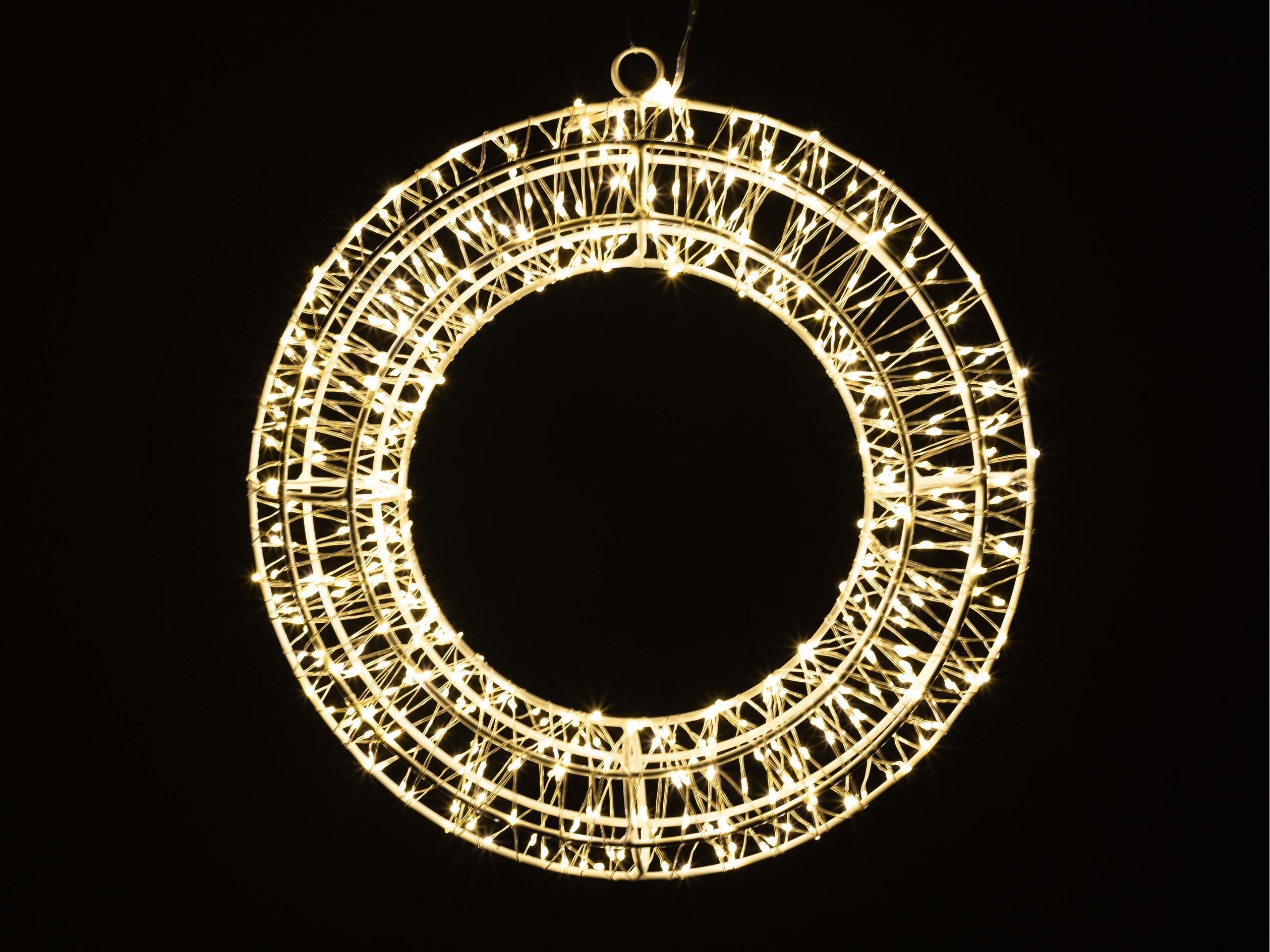 COCON LED Dekoobjekt "COCON LED-Ring 3D", weiss (chromfarben), Ø 30cm, 1 Stk., Leuchten, LED Dekoobjekt chromfarben Ø 30cm, 1 Stk.