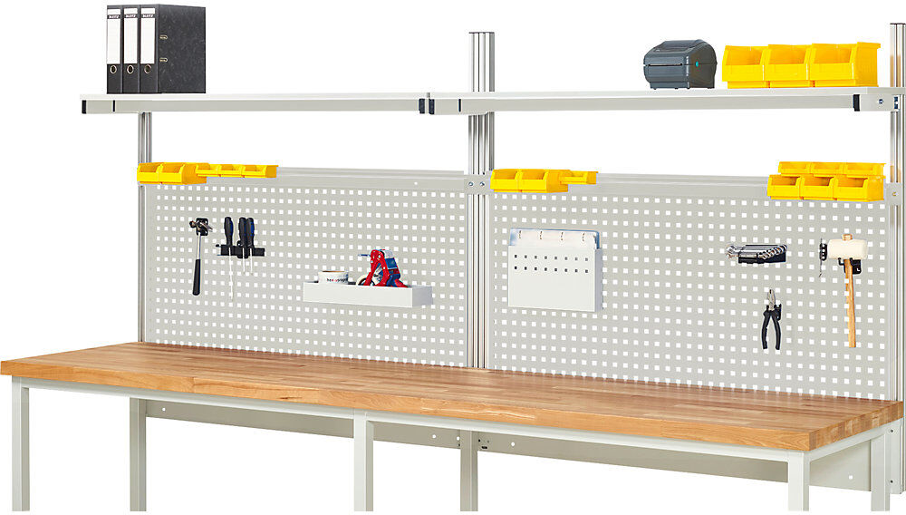 System-Aufbau-Komplettset 1, für Werkbank, Breite 3000 mm RAU