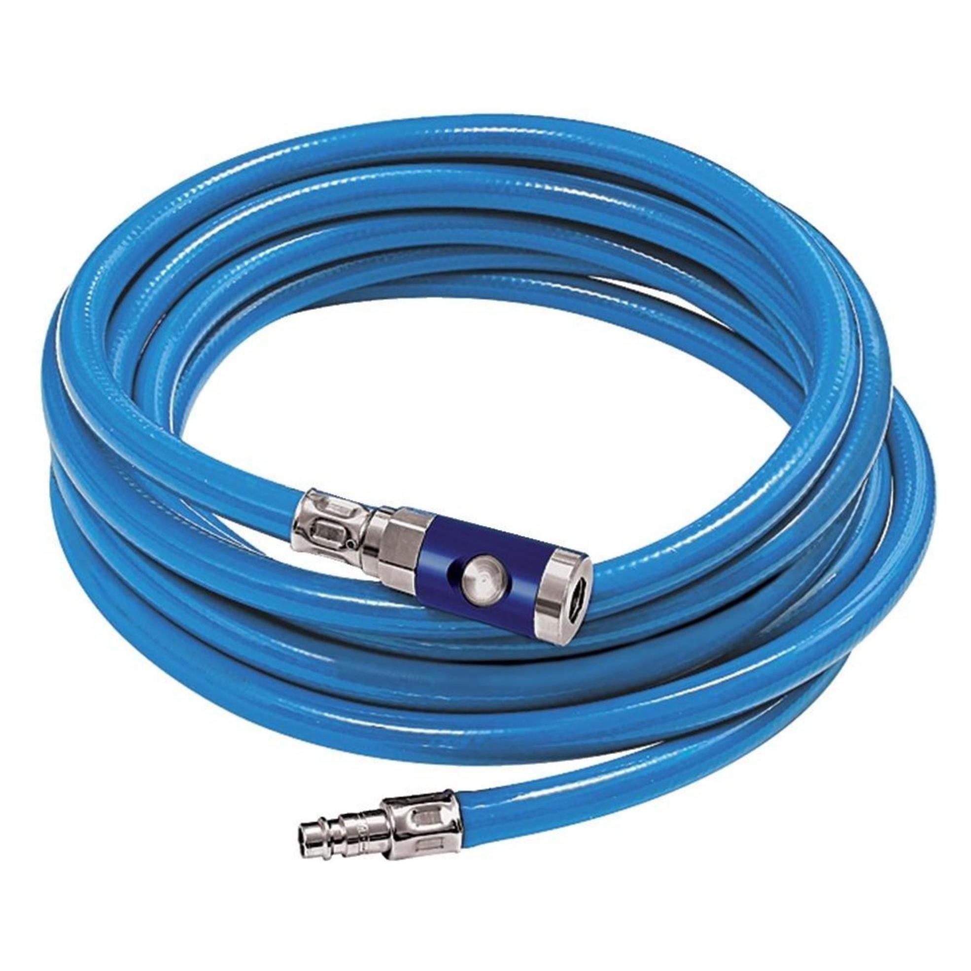 Magni Werkstattschlauch-Set Druckknopf-Kupplung NW7,4 blau 6,3x2,35mm 20m RIEGLER (4047322372510)