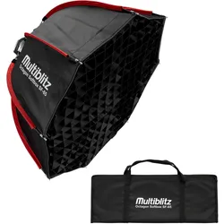 Multiblitz Octagon Softbox SF-65 Bowens Diffusor Grid Foto Soft Box Studiolicht (Softbox), Softbox + Reflektor