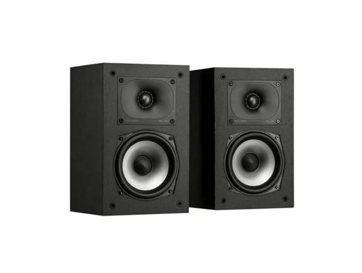 Polk Audio Monitor XT15 Boekenplank Speakers - Hi-Res Audio Gecertificeerd, Compacte HiFi Luidsprekers met Dolby Atmos & DTS Compatibiliteit, Krachtige Bas voor Home Cinema en Muziek - Zwart