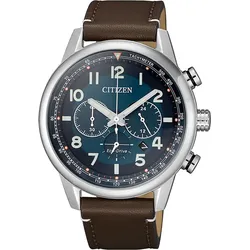 Citizen Analog Chronograph Eco-Drive CA4420-13L - blau,braun - 43,1mm