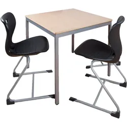 Rechteckiger Tisch, Platte mit Schichtstoff