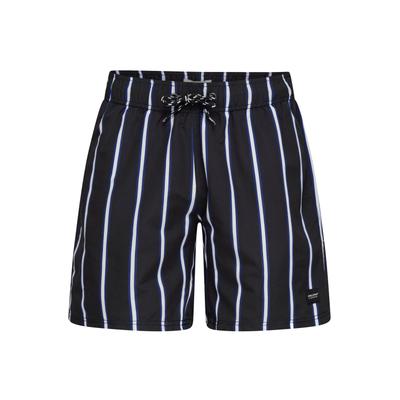 Badeshorts BLEND "Shorts BHRick", Herren, Gr. L, N-Gr, schwarz (schwarz beauty), Obermaterial: 100% Polyester PES., Badehosen Badeshorts
