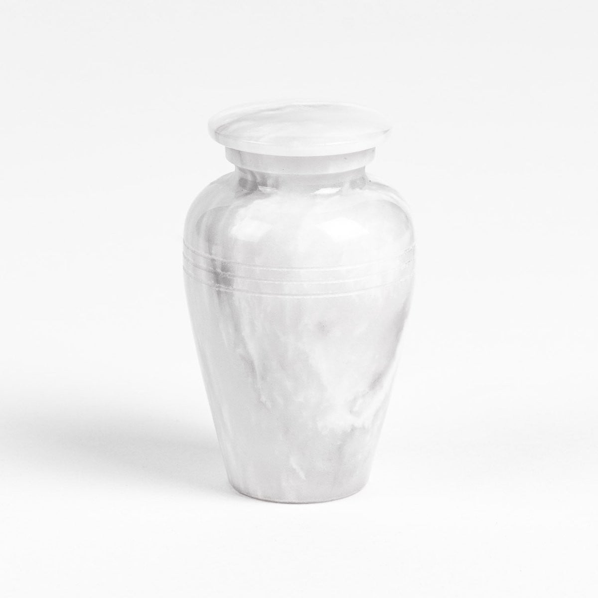 Urn Store Marmeren Mini Urn Wit - 100 ml - Crematie Urn voor Menselijke As