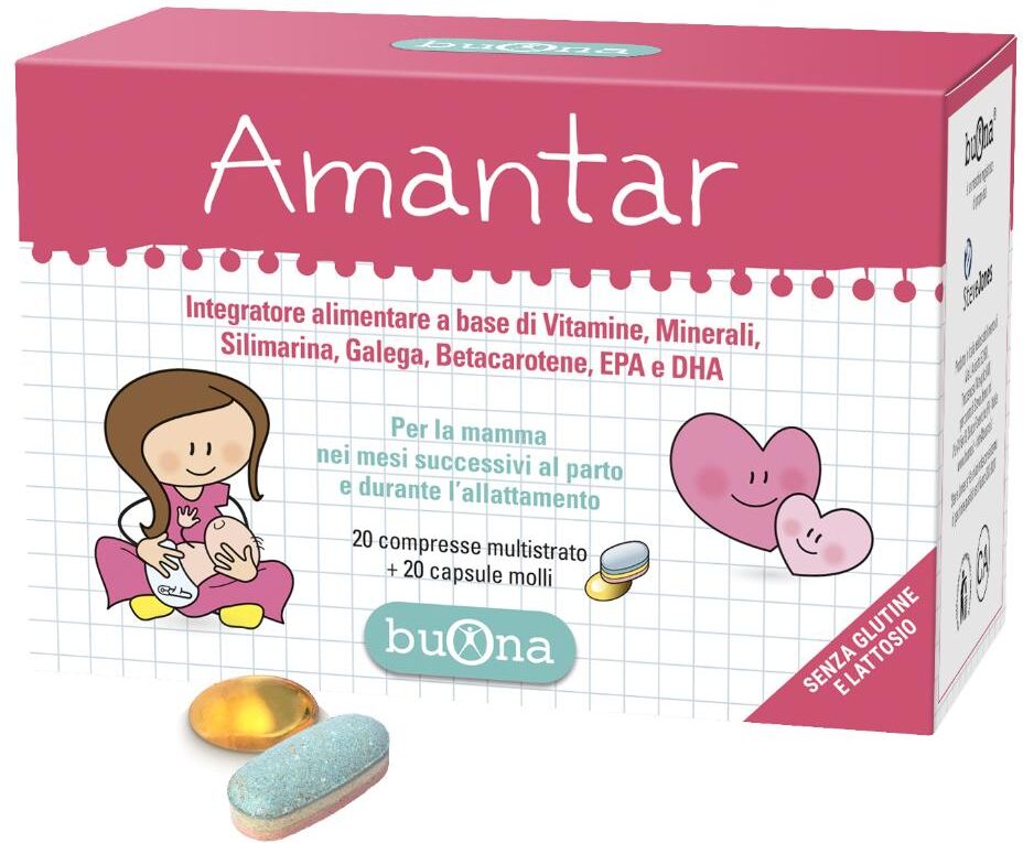BUONA SpA SOCIETA' BENEFIT Amantar, 20 compresse + 20 capsule