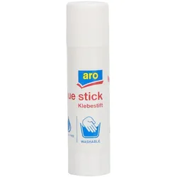 aro Klebestift GL01, weiß, ohne Lösungsmittel, 8 g, 6 Stück