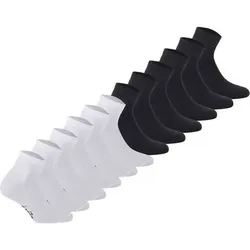 DIADORA Diadora Unisex Socken, 12er Pack - Sportsocken, Baumwolle, Mehrfachpackung, Logo, einfarbig, Größe 43-46 in Weiß Weiß