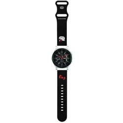 Hello Kitty Silicone Kitty Head - universell Armband für Smart- Uhr 22 mm (schwarz)
