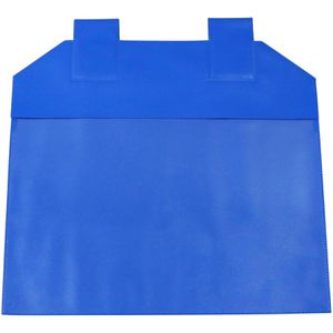 Sprintis Kennzeichnungstasche A5 quer, mit Lasche, für Gitterboxen, blau, 10 Stück