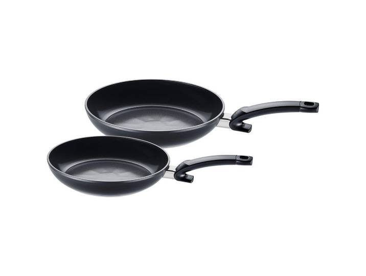 Fissler Pfannenset Ceratal® Classic, Schwarz, Metall, 2-teilig, Made in Germany, antihaftbeschichtet, Kochen, Pfannen, Pfannensets