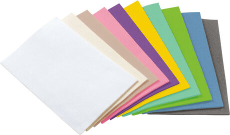 Textilfilz-Paket "Kreativ", Stärke 4 mm, 20 x 30 cm, pastellige Farben