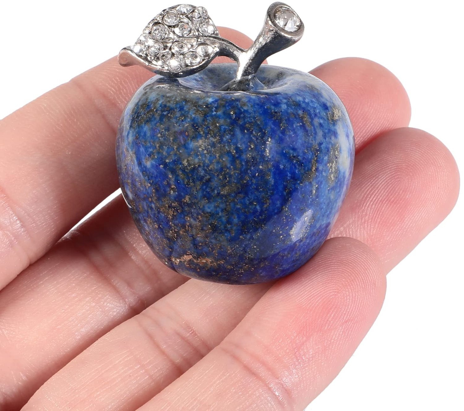 Natuurlijk Lapis Lazuli Appel Beeldje voor Decoratie