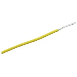 RS PRO, Kabelleitung, Prüfleitung / 2,5 mm2 Kupfer verzinnt, Gelb Silikongummi isoliert, 5m (5 m)