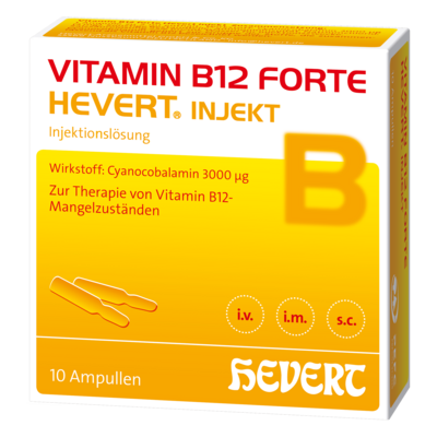 Hevert-Arzneimittel GmbH & Co. KG VITAMIN B12 forte HEVERT Injekt Ampullen 10X2 ml 04836089