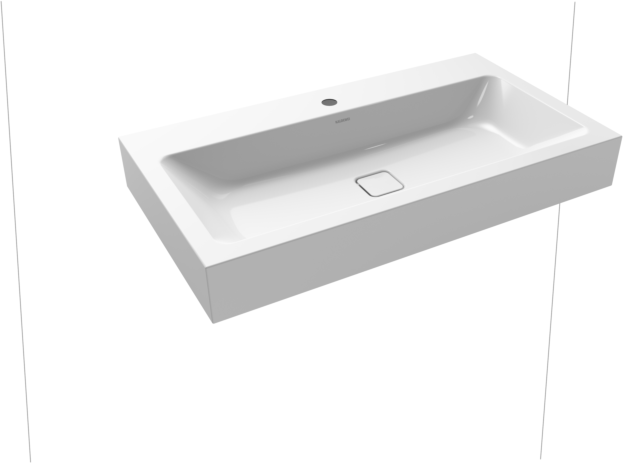 Kaldewei Cono Wandwaschtisch 902606013001 3090, 90x50x12cm, weiss Perl-Effekt, 1 Hahnloch