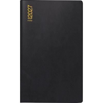 rido/idé 7046892907 Taschenkalender Mod. M-Planer 2027 A6, Kunststoff, schwarz