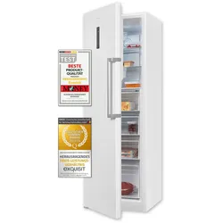 Exquisit Gefrierschrank GS295-NF-H-040D weiss | 274 l Nutzinhalt | NoFrost | Schnellgefrieren | Alarm-Funktion