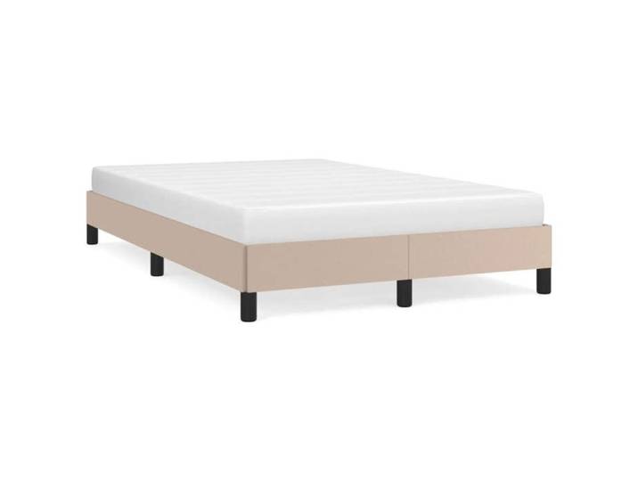 Lit adulte - 120x190 cm lit double Cadre de lit cappuccino similicuir CHY95412515