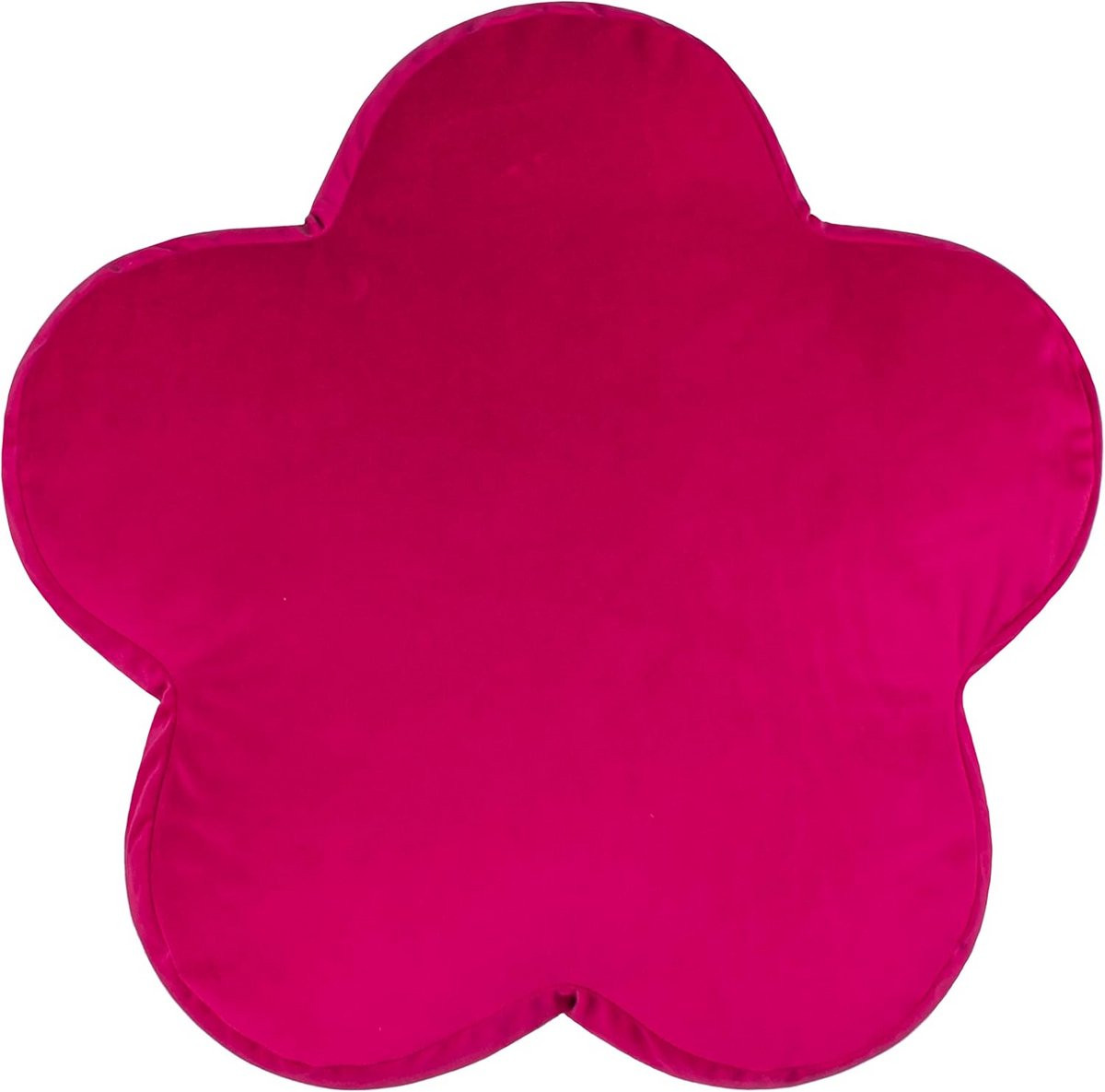 Decoratief Bloemen Kussen - Zacht Velours Sierkussen, Gevuld en Keerbaar