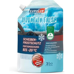 Eurolub Scheibenfrostschutz 10012449, Fertigmischung, bis -20°C, gebrauchsfertig, Standbeutel 3 Liter