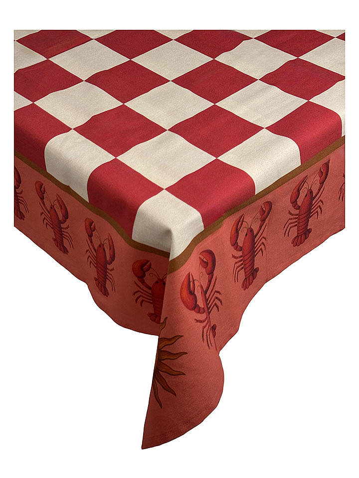 Kersten Tischdecke ''Lobster'' in Rot - (L)240 x (B)140 cm - onesize