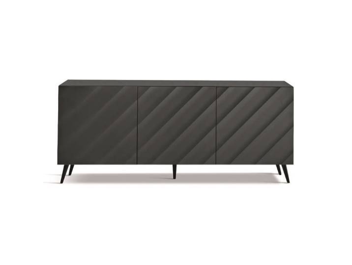 Buffet - KALLA - 3 portes - Anthracite - 180 cm