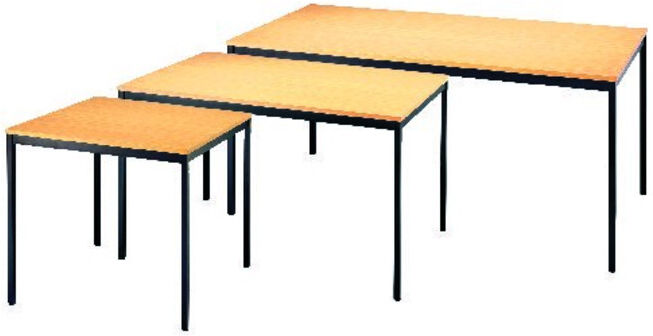 Tisch 2000 × 800 mm noir / hêtre ; E/D/E (Sim200x80BLBU)