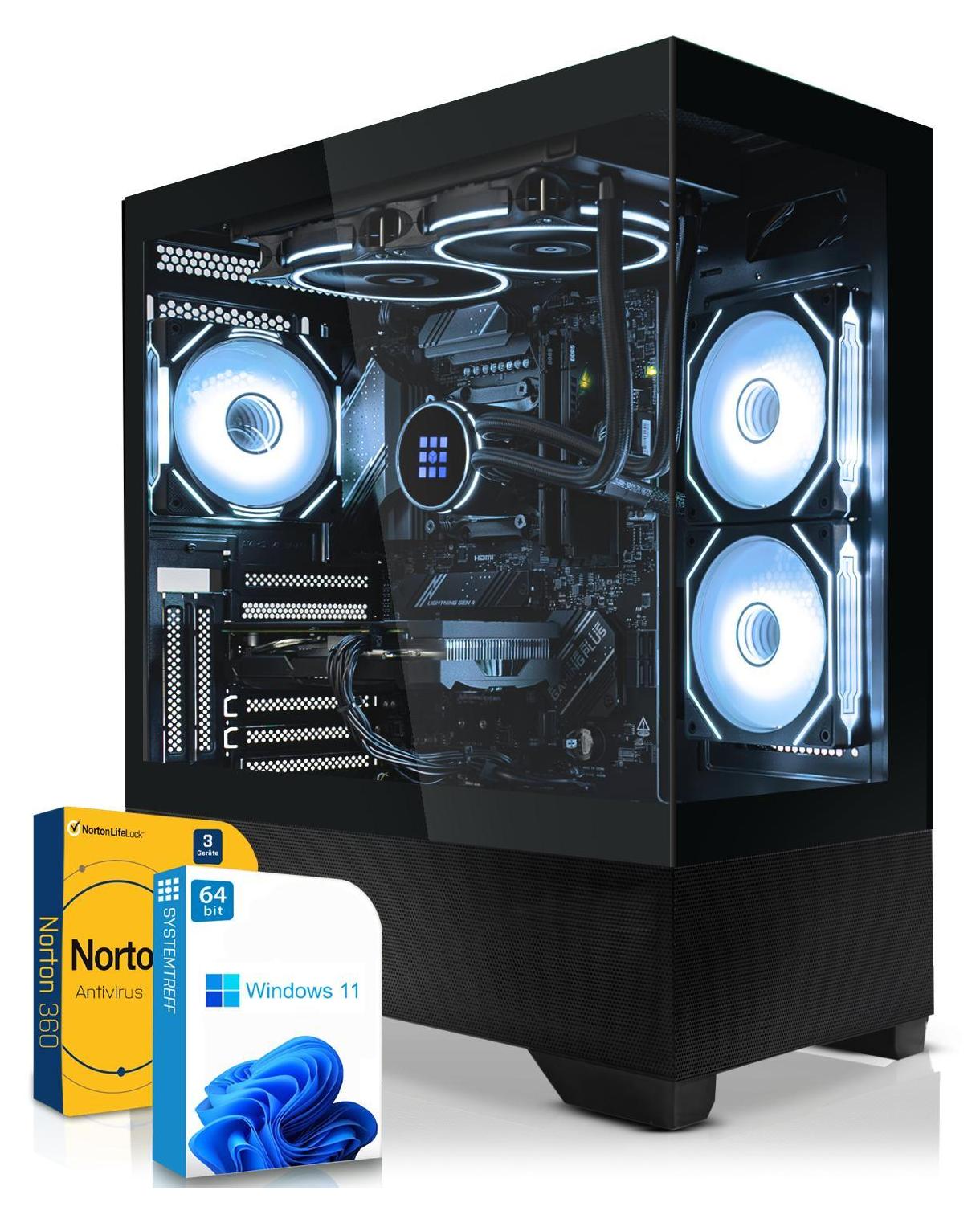 SYSTEMTREFF High-End Gamer Computer - Core i7-13700KF - Nvidia GeForce RTX 5070 12GB - 32GB DDR5 - 1TB NVMe - Windows 11 Pro - Desktop PC