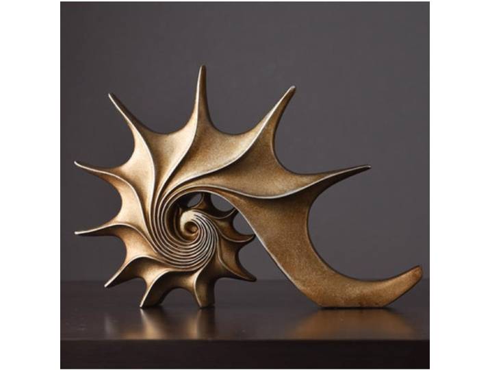Statue de conque en résine, escargot de mer, Sculptures d'animaux, Figurines artisanales, cadeau de noël, porche, maison, bureau, décoration, ornements