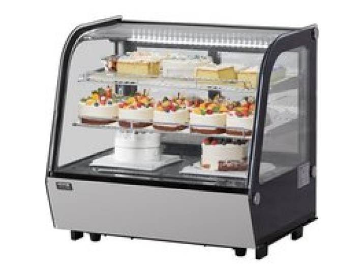 VEVOR Vitrine Réfrigérée Commerciale 115 L, Vitrine à Pâtisserie 2 Niveaux, Réfrigérateur avec Éclairage LED, Refroidissement TURBO, Refroidissement par Air Sans Givre, pour Boulangerie Gâteaux