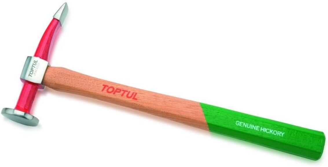 Karosseriehammer TOPTUL scharf gebogen Durchmesser: 40mm, Länge: 325mm