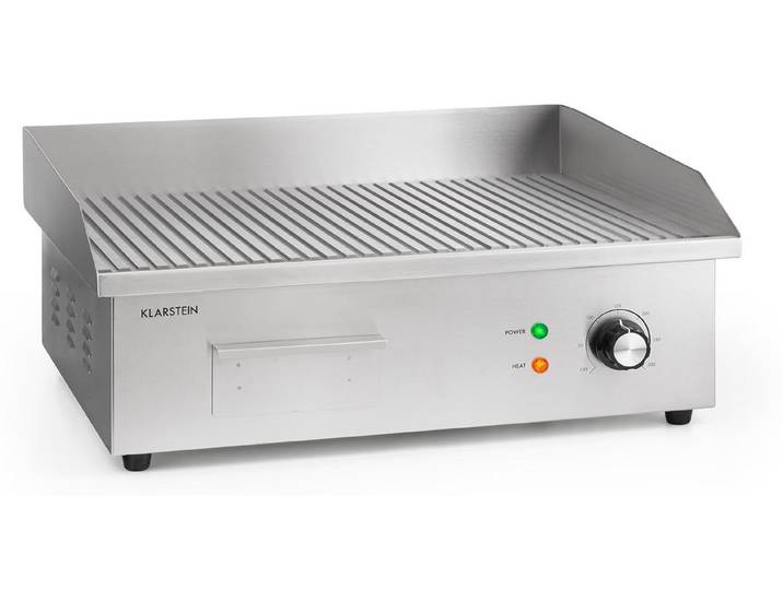 Grillmeile 3000R Pro barbecue électrique 3000 W plaque de cuisson rainurée 54.5 x 35cm