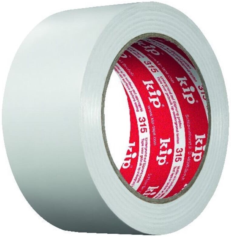 Kip 315 PVC-Schutzband–glatt weiß 75mmx33m (315-57)