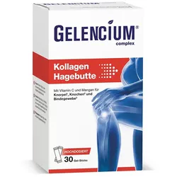 GELENCIUM Kollagen Hagebutte Direkt-Sticks+Vit.C 30 St