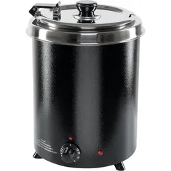 Stalgast Elektrischer Suppentopf, gerade Form, schwarz, 5,7 Liter