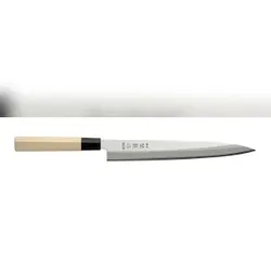 60x Japanisches Messer Sashimi,Holz hell,(L)375mm