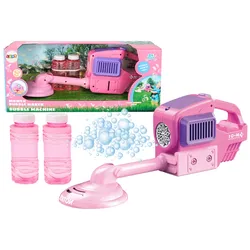 Seifenblasenmaschine, Rasenmäher, Trimmer, zwei Flüssigkeiten, Rosa