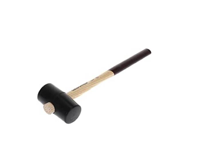 GEDORE Maillet caoutchouc avec manche en bois\, Maillet en cuir\, Ø 40 mm\, Marteau avec manche en frêne\, Avec 2 tables plates\, Outil\, Forgé\, 226 E-0